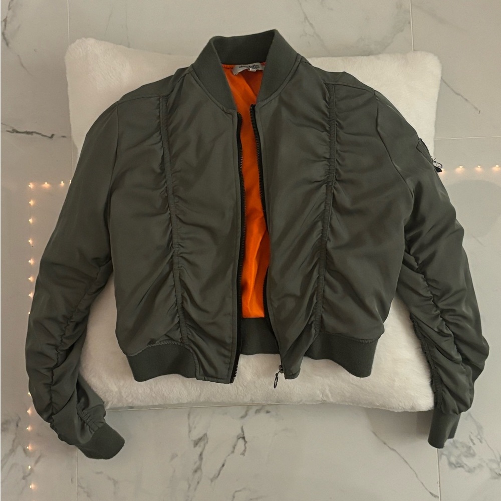 Military green jacket